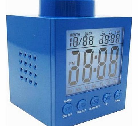  Digital Blue Alarm Clock