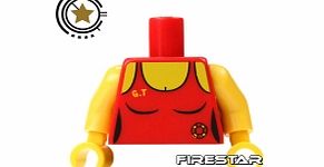 Lego Mini Figure Torso - Lifeguard Swimsuit