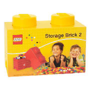 Lego Storage Brick 2 Yellow