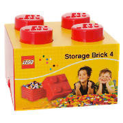 Lego Storage Brick 4 Red