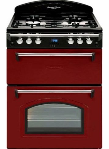 GRB6GVR Heritage Double Oven 60cm Gas Cooker - Red