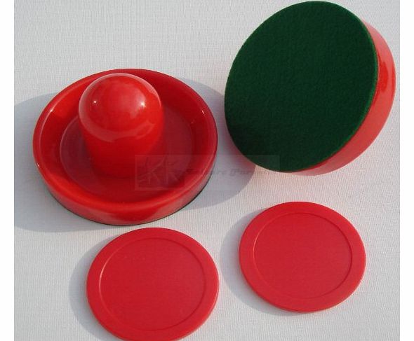 Air Hockey Arcade Quality - 2 x RED (63mm Pucks + 95mm Pushers)