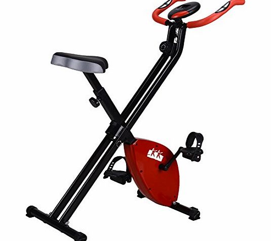 Leisure Pursuits Folding Magnetic Exercise X-Bike Fitness Cardio Workout Weight Loss Machine