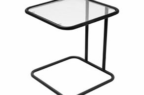 Leitmotiv Squared Side Table Matt Black Squared Side