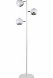 Leitmotiv Three Lights Metal Floor Lamp White H:168cm