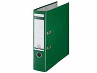 A4 green lever arch file with 80mm spine