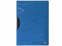 leitz Vivanto A4 blue polypropylene clip file,