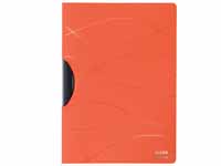leitz Vivanto A4 orange polypropylene clip file,