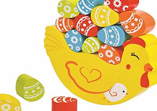 LELIN  Wooden Childrens Kids Hen Balancing Building Blocks Bricks