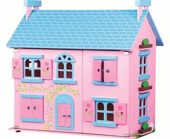 WOODEN SWEETIE PINK DOLL HOUSE PLAYHOUSE GIRLS CHILDREN PLAYHOME 3 STOREY