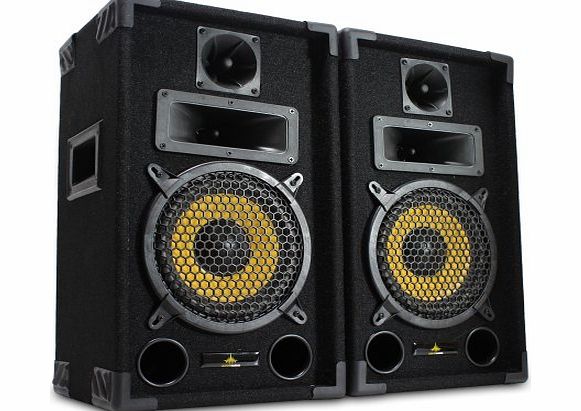 Lemon Audio Pair of Lemon Audio 8`` Passive Party Disco PA Speakers Bedroom DJ Monitors 600W