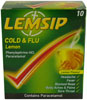 lemsip cold and flu lemon 10 sachets