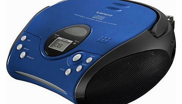 Lenco Portable Radio CD Player - Blue