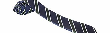 Lenzie Primary School Unisex Tie, Navy/Green
