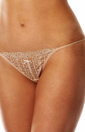Lepel 17321 High Rise Womens String Nude/Pink Size 12