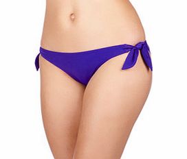 Lepel Bow tie purple bikini bottoms