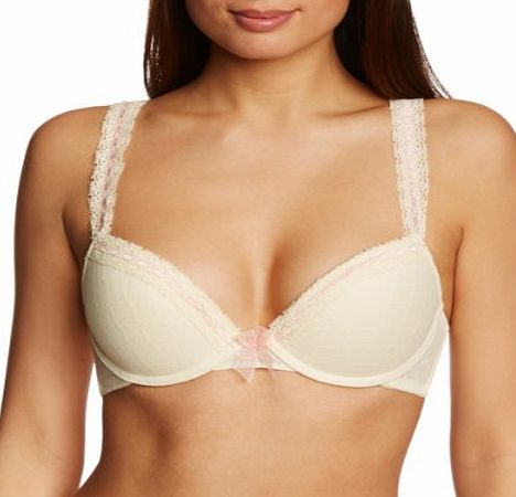 Lepel Bridgette Plunge Womens Bra Soft Yellow/Pink 38E