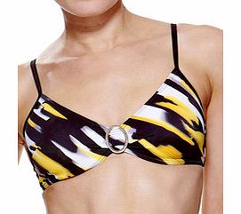 Savannah printed bikini top