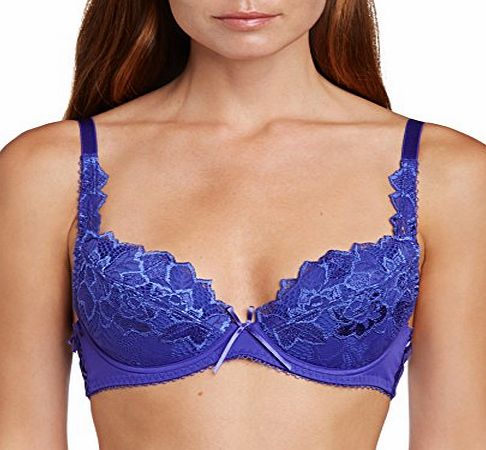 Lepel Womens Fiore Padded Plunge Everyday Bra, Blue (Bluebell), 32F