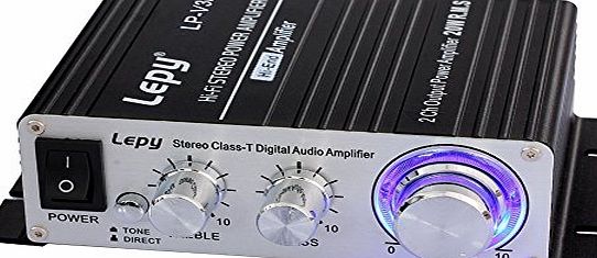 LEPY  LP-V3S Digital Stereo HiFi Audio Amplifier 25wx2 Amplifier Speaker for iPhone, PC, MP3 Player etc. --Black