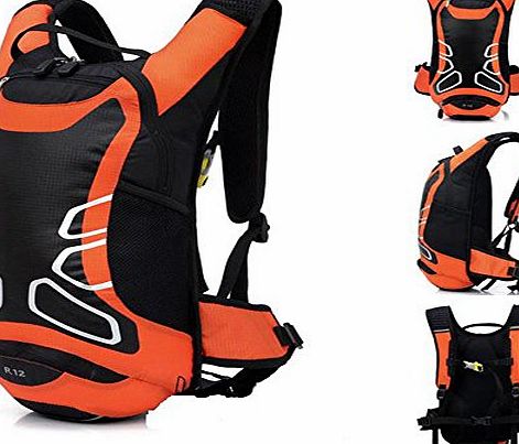 Lerway MTB Bike Bicycle Cycling Riding Running Camping Hiking Waterproof Outdoor Backpack Packsack Daypack Bag (Orange)