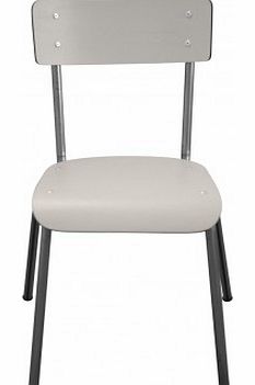 Adult Suzie chair - pearl grey/untreated feet
