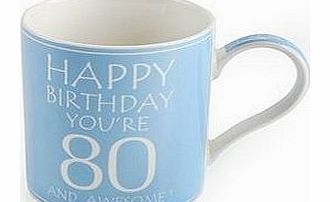 Awesome 80th Birthday Mug