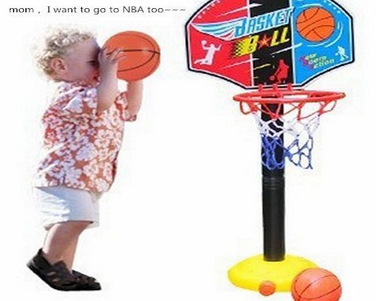 let go 1 Adjustable Basketball Set Kids Baby Children Toy Sports Train Equipment Net Hoop