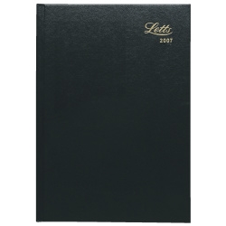 Letts 2009 Commercial Slim 2 W/T/V Diary Black