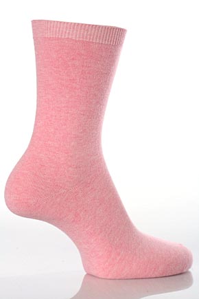 Ladies 1 Pair Levante Soft Cotton Crew Sock In 10 Colours Latte