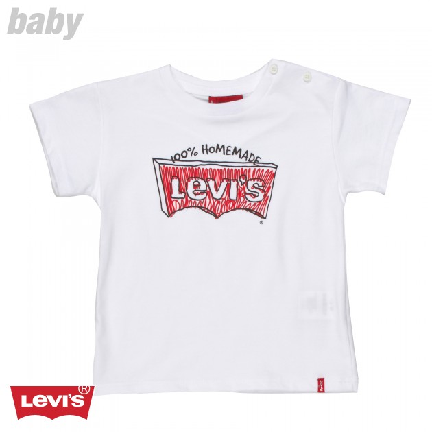 Boys Levis Marlon Baby T-Shirt - White