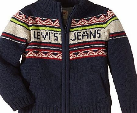Levis Boys SWEATER-OLIVIER Cardigan Cardigan, Blue (Navy), 12 Years (Manufacturer Size: 12 Years)