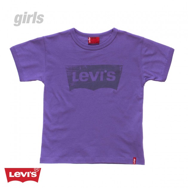 Girls Levis Batlog T-Shirt - Lavender