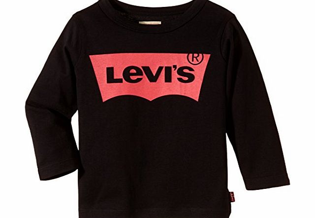 Levis Kids Longsleeve Batlong Logo Boys T-Shirt Black 4-5 Years
