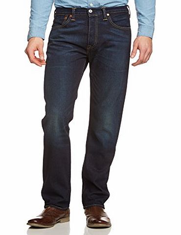 Levis Mens 501 Original Fit Straight Jeans, Blue (Carson), W34/L30