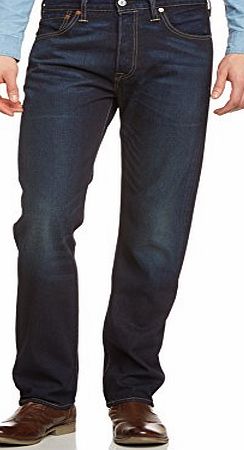 Levis Mens 501 Original Fit Straight Jeans, Blue (Carson), W38/L32