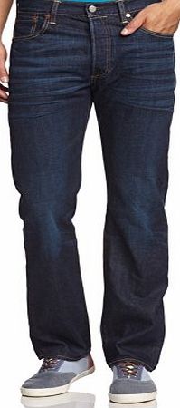 Levis Mens 501 Original Fit Straight Jeans, Blue Lane, W33/L32