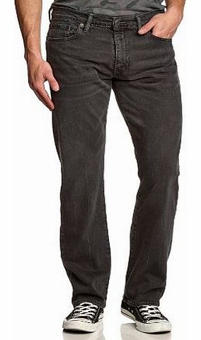 Mens 504 Regular Straight Fit Jeans, Grey (Limestone Black), W32/L32