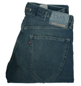 Levis Mid Blue Straight Leg Jeans -