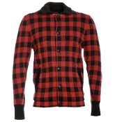 Red and Dark Brown Checked
