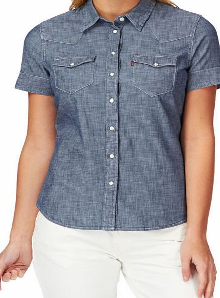 Levis Womens Levis Tailored Western Short Sleeve