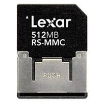 LEXAR 128MB RS-MMC (REDUCED SIZE MULTI MEDIA CARD)