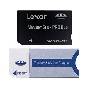 1GB Memory Stick Pro Duo with Adapter