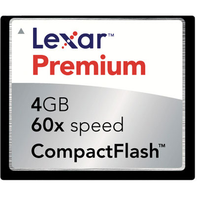Lexar 4GB 60X Premium Compact Flash Card