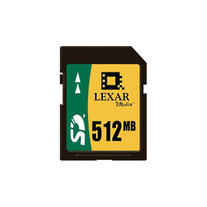 LEXAR 512 Mb Secure Digital Card