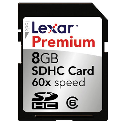 Lexar 8GB 60X Premium Secure Digital HC Card