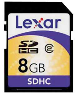 8GB SDHC Memory Card