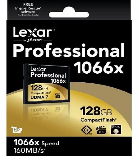 Lexar CompactFlash Professional memory card - 128 GB