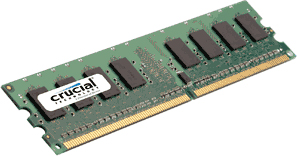 lexar Crucial DIMM Memory - 1GB - 240-pinn DDR2