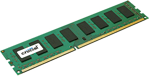 Crucial DIMM Memory - 2GB - 240-pinn DDR3